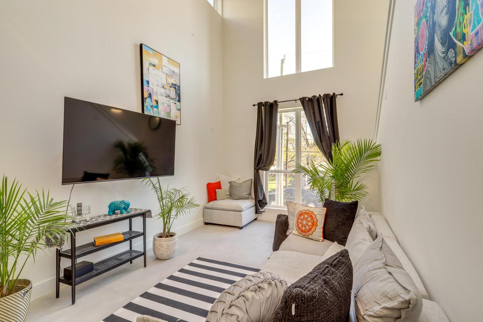 3 Mi To Dtwn Modern Townhome With Yard In 휴스턴 외부 사진